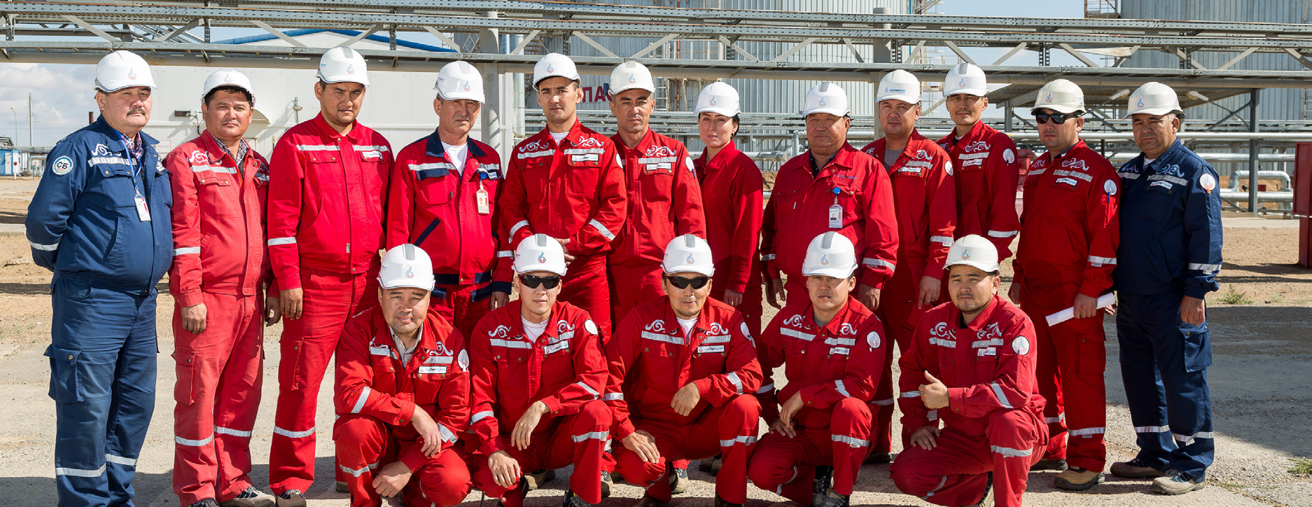 KMG employees at a production facility