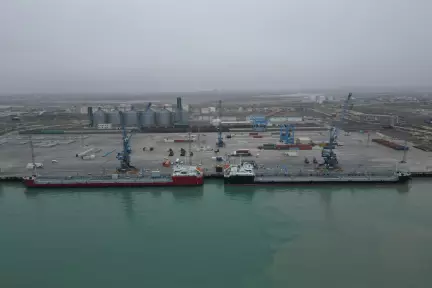 New oil tankers arrived at the port of Aktau 
