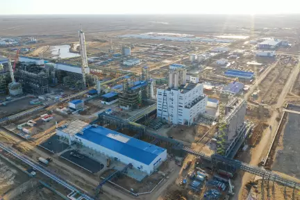 Атырау облысында газ-химиялық кешеннің негізгі құрылыс жұмыстары аяқталды